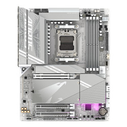 X870 AORUS ELITE WIFI7 ICE Motherboard - Supports AMD Ryzen 9000 CPUs, 16+2+2 Phases Digital VRM, up to 8200MHz DDR5 (OC), 3xPCIe 5.0 + 1xPCIe 4.0, Wi-Fi 7, 2.5GbE LAN, USB 4