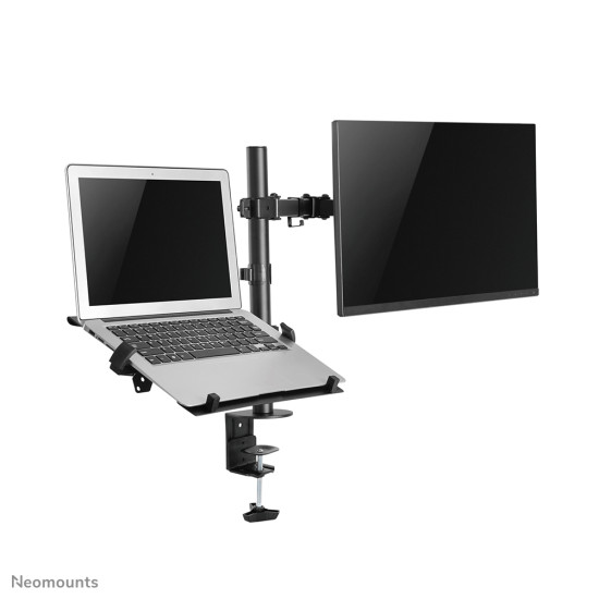 NEWSTAR FLAT SCREEN & NOTEBOOK DESK MOUNT (CLAMP/GROMMET)  10-32" BLACK