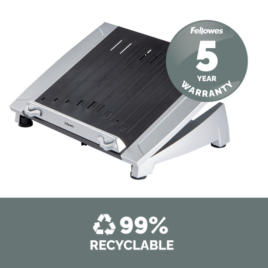 Fellowes Laptop Stand for Desk - Office Suites Plus Adjustable Laptop Stand for the Home and Office - Laptop Riser with 5 Height Adjustments - Max Monitor Size 17", Max Weight 5KG - Black/Silver Fellowes Laptop Stand for Desk - Office Suites Plus Adjustable Laptop Stand for the Home and Office - Laptop Riser with 5 Height Adjustments - Max Monitor Size 17", Max Weight 5KG - Black/Silver