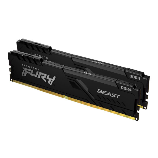 32GB 3200MT/s DDR4 CL16 DIMM (Kit of 2) 1Gx8 FURY Beast Black 32GB 3200MT/s DDR4 CL16 DIMM (Kit of 2) 1Gx8 FURY Beast Black