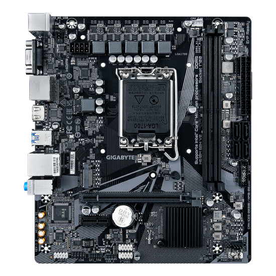 Mainboard|GIGABYTE|Intel H610|LGA1700|Micro-ATX|Memory DDR5|Memory slots 2|1xPCI-Express 3.0 1x|1xPCI-Express 4.0 16x|1xM.2|1x15pin D-sub|1xHDMI|2xDisplayPort|4xUSB 2.0|2xUSB 3.2|1xPS/2|1xRJ45|3xAudio port|H610MS2HV21.0 Mainboard|GIGABYTE|Intel H610|LGA1700|Micro-ATX|Memory DDR5|Memory slots 2|1xPCI-Express 3.0 1x|1xPCI-Express 4.0 16x|1xM.2|1x15pin D-sub|1xHDMI|2xDisplayPort|4xUSB 2.0|2xUSB 3.2|1xPS/2|1xRJ45|3xAudio port|H610MS2HV21.0