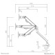 Neomounts FPMA-D750WHITE2 Monitor arm 10-32" - gas spring - Topfix - 180°-stop Neomounts FPMA-D750WHITE2 Monitor arm 10-32" - gas spring - Topfix - 180°-stop