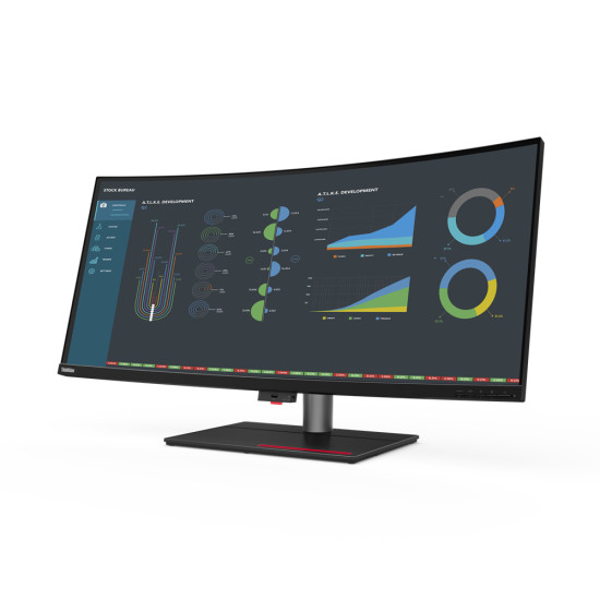 Lenovo ThinkVision P40w-20 LED display 100.8 cm (39.7") 5120 x 2160 pixels 5K Ultra HD Black