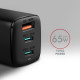 Axagon ACU-DPQ65 mobile device charger Mobile phone, Netbook, Laptop, Smartphone, Smartwatch, Tablet, Universal Black AC Fast charging Indoor Axagon ACU-DPQ65 mobile device charger Mobile phone, Netbook, Laptop, Smartphone, Smartwatch, Tablet, Universal Black AC Fast charging Indoor