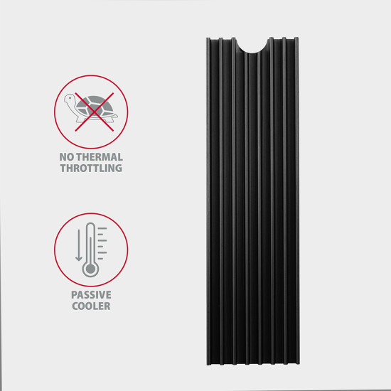Axagon CLR-M2L6 computer cooling system M.2 NVMe SSD, Solid-state drive Heatsink/Radiator Black 1 pc(s) Axagon CLR-M2L6 computer cooling system M.2 NVMe SSD, Solid-state drive Heatsink/Radiator Black 1 pc(s)