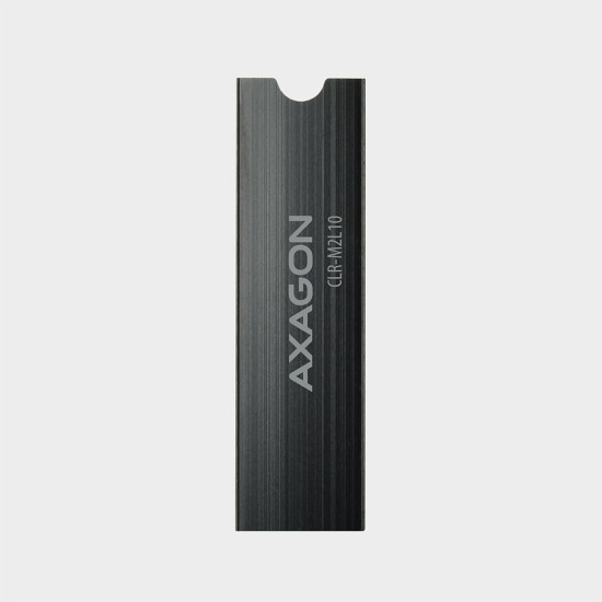 Axagon CLR-M2L10 computer cooling system M.2 NVMe SSD, Solid-state drive Heatsink/Radiator Black 1 pc(s) Axagon CLR-M2L10 computer cooling system M.2 NVMe SSD, Solid-state drive Heatsink/Radiator Black 1 pc(s)