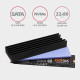 Axagon CLR-M2L10 computer cooling system M.2 NVMe SSD, Solid-state drive Heatsink/Radiator Black 1 pc(s) Axagon CLR-M2L10 computer cooling system M.2 NVMe SSD, Solid-state drive Heatsink/Radiator Black 1 pc(s)