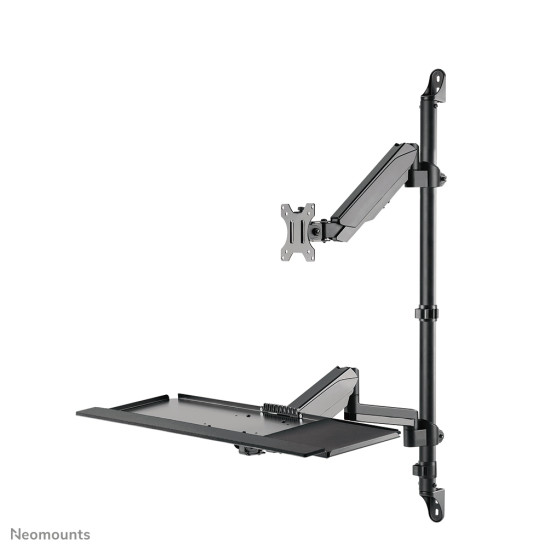Neomounts WL90-325BL1 Sit-stand workstation wall 17-32" - gas spring