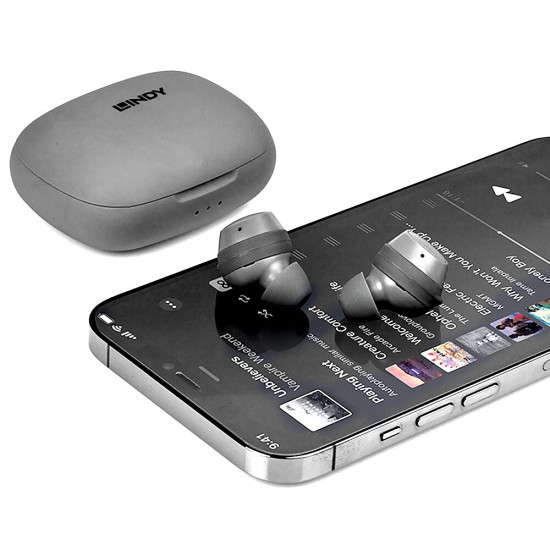 Lindy LE400W Headset Wireless In-ear Music/Everyday USB Type-C Bluetooth Grey Lindy LE400W Headset Wireless In-ear Music/Everyday USB Type-C Bluetooth Grey