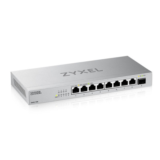 Zyxel XMG-108 Unmanaged 2.5G Ethernet (100/1000/2500) Silver Zyxel XMG-108 Unmanaged 2.5G Ethernet (100/1000/2500) Silver