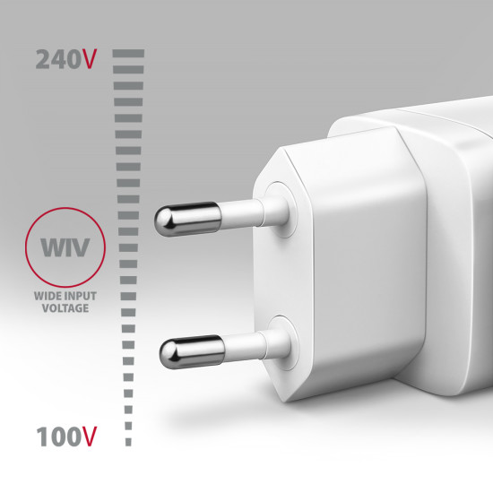 MOBILE CHARGER WALL USB-C 30W/1PORT WHITE ACU-PD30W AXAGON MOBILE CHARGER WALL USB-C 30W/1PORT WHITE ACU-PD30W AXAGON
