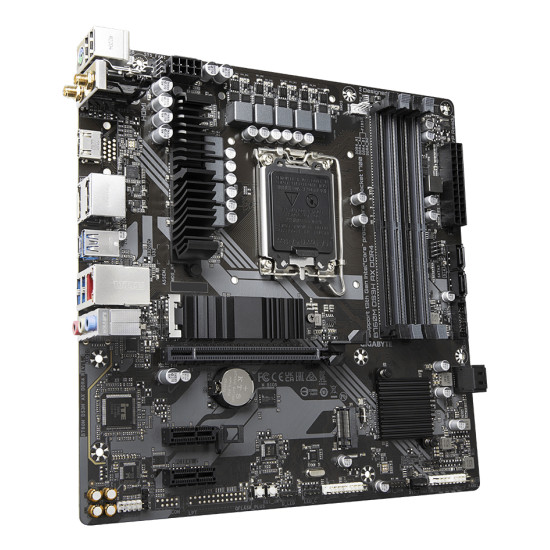 Mainboard|GIGABYTE|Intel B760 Express|LGA1700|Micro-ATX|Memory DDR4|Memory slots 4|2xPCI-Express 3.0 1x|1xPCI-Express 4.0 16x|2xM.2|1xHDMI|2xDisplayPort|2xAudio-In|1xAudio-Out|2xUSB 2.0|3xUSB 3.2|1xUSB-C|1xPS/2|1xRJ45|2xRF-Out|B760MDS3HAXDDR41.2 Mainboard|GIGABYTE|Intel B760 Express|LGA1700|Micro-ATX|Memory DDR4|Memory slots 4|2xPCI-Express 3.0 1x|1xPCI-Express 4.0 16x|2xM.2|1xHDMI|2xDisplayPort|2xAudio-In|1xAudio-Out|2xUSB 2.0|3xUSB 3.2|1xUSB-C|1xPS/2|1xRJ45|2xRF-Out|B760MDS3HAXDDR41.2