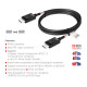 CLUB3D DisplayPort 2.1 Bi-Directional VESA DP80 Certified Cable 4K240Hz, 8K60Hz or 10K30Hz M/M 1.2m/3.94ft CLUB3D DisplayPort 2.1 Bi-Directional VESA DP80 Certified Cable 4K240Hz, 8K60Hz or 10K30Hz M/M 1.2m/3.94ft