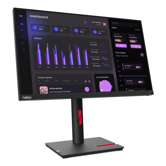 Lenovo ThinkVision T24i-30 LED display 60.5 cm (23.8") 1920 x 1080 pixels Full HD Black Lenovo ThinkVision T24i-30 LED display 60.5 cm (23.8") 1920 x 1080 pixels Full HD Black