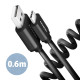 Axagon BUCM-AM10TB USB cable USB 2.0 0.6 m USB C USB A Black Axagon BUCM-AM10TB USB cable USB 2.0 0.6 m USB C USB A Black