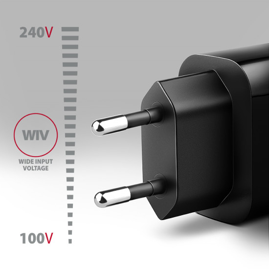 Axagon ACU-QC18 kroviklis jungiama tinkl QC 18W, 1x port USB-A, QC3.0/AFC/FCP/SMART Juoda Mobile phone, Power bank, Smartphone, Smartwatch, Tablet, Universal Black AC Fast charging Indoor Axagon ACU-QC18 kroviklis jungiama tinkl QC 18W, 1x port USB-A, QC3.0/AFC/FCP/SMART Juoda Mobile phone, Power bank, Smartphone, Smartwatch, Tablet, Universal Black AC Fast charging Indoor