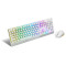 MSI VIGOR GK30 COMBO WHITE MEMchanical Gaming Keyboard + Gaming Mouse Bundle 'UK Layout, 6-Zone RGB Lighting Keyboard, Dual-Zone RGB Lighting Mouse, 5000 DPI Optical Sensor, MSI Center'