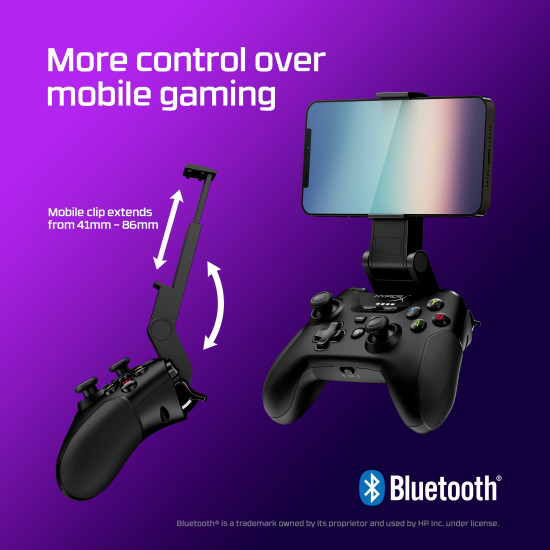 HyperX Clutch - Wireless Gaming Controller (Black) - Mobile PC