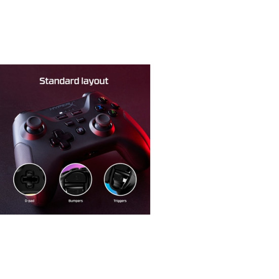 HyperX Clutch - Wireless Gaming Controller (Black) - Mobile PC