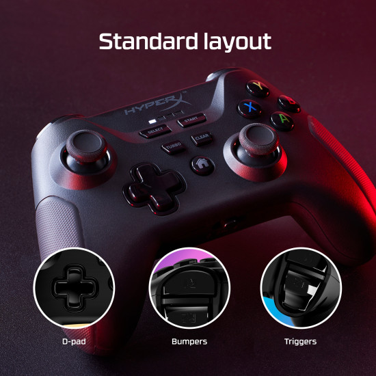 HyperX Clutch - Wireless Gaming Controller (Black) - Mobile PC