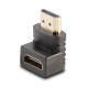HDMI Female to HDMI Male 90 Degree Right Angle Adapter - Down HDMI Female to HDMI Male 90 Degree Right Angle Adapter - Down