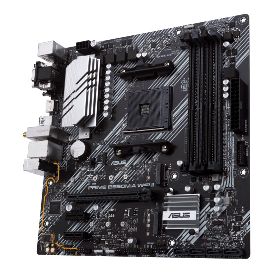 Mainboard|ASUS|AMD B550|SAM4|MicroATX|Memory DDR4|Memory slots 4|2xPCI-Express 3.0 1x|1xPCI-Express 4.0 16x|2xM.2|1x15pin D-sub|1xDVI-D|1xHDMI|2xAudio-In|1xAudio-Out|6xUSB 3.2|1xPS/2|1xRJ45|PRIMEB550M-AWIFIII Mainboard|ASUS|AMD B550|SAM4|MicroATX|Memory DDR4|Memory slots 4|2xPCI-Express 3.0 1x|1xPCI-Express 4.0 16x|2xM.2|1x15pin D-sub|1xDVI-D|1xHDMI|2xAudio-In|1xAudio-Out|6xUSB 3.2|1xPS/2|1xRJ45|PRIMEB550M-AWIFIII
