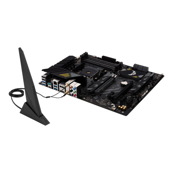 Mainboard|ASUS|AMD B550|SAM4|ATX|Memory DDR4|Memory slots 4|1xPCI-Express 3.0 1x|1xPCI-Express 3.0 4x|1xPCI-Express 4.0 16x|2xM.2|1xHDMI|1xDisplayPort|2xAudio-In|3xAudio-Out|2xUSB 2.0|1xUSB type C|5xUSB 3.2|1xOptical S/PDIF|1xRJ45|TUFGAMB550-PLUSWIFIII Mainboard|ASUS|AMD B550|SAM4|ATX|Memory DDR4|Memory slots 4|1xPCI-Express 3.0 1x|1xPCI-Express 3.0 4x|1xPCI-Express 4.0 16x|2xM.2|1xHDMI|1xDisplayPort|2xAudio-In|3xAudio-Out|2xUSB 2.0|1xUSB type C|5xUSB 3.2|1xOptical S/PDIF|1xRJ45|TUFGAMB550-PLUSWIFIII