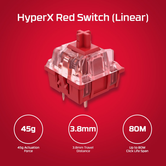 HyperX Alloy Origins - Mechanical Gaming Keyboard - HX Aqua (US Layout) (HX-KB6AQX-US) HyperX Alloy Origins - Mechanical Gaming Keyboard - HX Aqua (US Layout) (HX-KB6AQX-US)