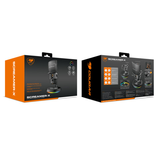COUGAR Gaming Screamer-X Black Studio microphone COUGAR Gaming Screamer-X Black Studio microphone