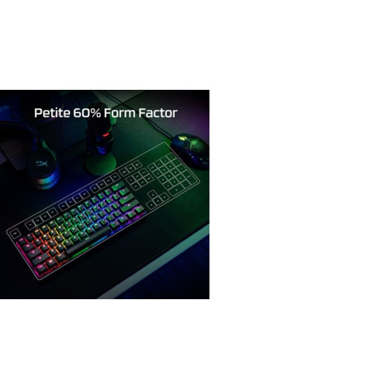 HyperX Alloy Origins 60 - Mechanical Gaming Keyboard - HX Red (US Layout) (HKBO1S-RB-US/G) HyperX Alloy Origins 60 - Mechanical Gaming Keyboard - HX Red (US Layout) (HKBO1S-RB-US/G)