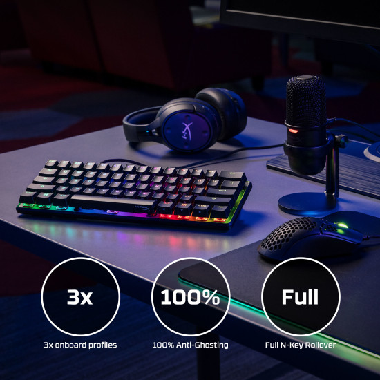 HyperX Alloy Origins 60 - Mechanical Gaming Keyboard - HX Red (US Layout) (HKBO1S-RB-US/G) HyperX Alloy Origins 60 - Mechanical Gaming Keyboard - HX Red (US Layout) (HKBO1S-RB-US/G)