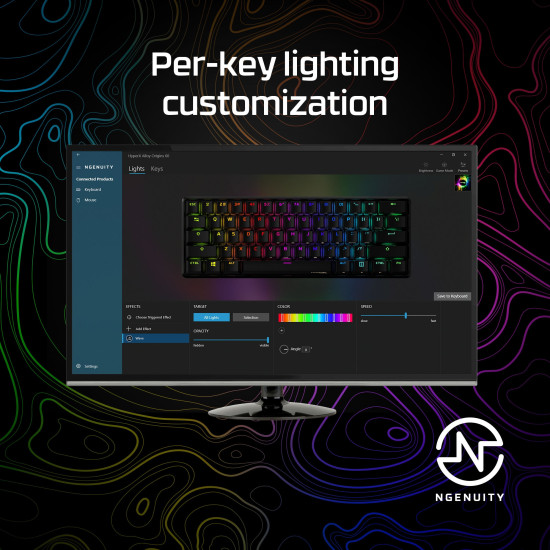 HyperX Alloy Origins 60 - Mechanical Gaming Keyboard - HX Red (US Layout) (HKBO1S-RB-US/G) HyperX Alloy Origins 60 - Mechanical Gaming Keyboard - HX Red (US Layout) (HKBO1S-RB-US/G)