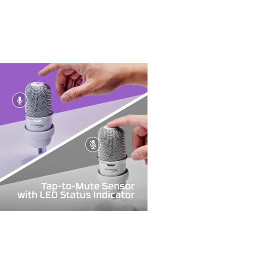 MICROPHONE HYPERX SOLOCAST/WHITE 519T2AA HYPERX