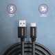 Axagon BUCM3-AM15AB USB cable USB 3.2 Gen 1 (3.1 Gen 1) 1.5 m USB C USB A Black Axagon BUCM3-AM15AB USB cable USB 3.2 Gen 1 (3.1 Gen 1) 1.5 m USB C USB A Black