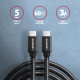Axagon BUCM3-CM20AB USB cable USB 3.2 Gen 1 (3.1 Gen 1) 2 m USB C Black Axagon BUCM3-CM20AB USB cable USB 3.2 Gen 1 (3.1 Gen 1) 2 m USB C Black