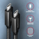 Axagon BUCM32-CM05AB USB cable USB 3.2 Gen 2x2 0.5 m USB C Black Axagon BUCM32-CM05AB USB cable USB 3.2 Gen 2x2 0.5 m USB C Black