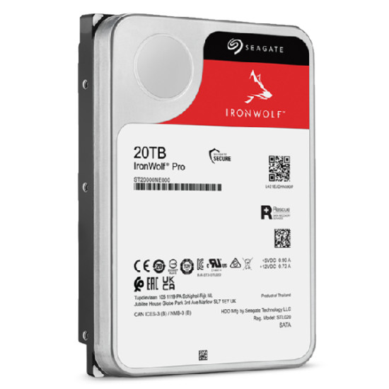 HDD|SEAGATE|IronWolf Pro|20TB|SATA|256 MB|7200 rpm|3,5"|ST20000NT001 HDD|SEAGATE|IronWolf Pro|20TB|SATA|256 MB|7200 rpm|3,5"|ST20000NT001