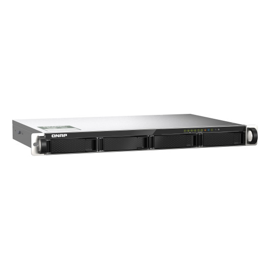QNAP TS-435XEU NAS Rack (1U) Marvell CN9131 4 GB DDR4 0 TB QNAP QTS Black, Grey