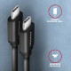 Axagon Data and charging USB 2.0 cable lengh 0.6 m. PD 60W, 3A. Black twisted. Axagon Data and charging USB 2.0 cable lengh 0.6 m. PD 60W, 3A. Black twisted.