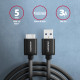 Axagon BUMM3-AM10AB USB cable USB 3.2 Gen 1 (3.1 Gen 1) 1 m Micro-USB B USB A Black Axagon BUMM3-AM10AB USB cable USB 3.2 Gen 1 (3.1 Gen 1) 1 m Micro-USB B USB A Black