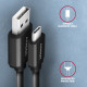 Axagon BUCM-AM10TB USB cable USB 2.0 0.6 m USB C USB A Black Axagon BUCM-AM10TB USB cable USB 2.0 0.6 m USB C USB A Black