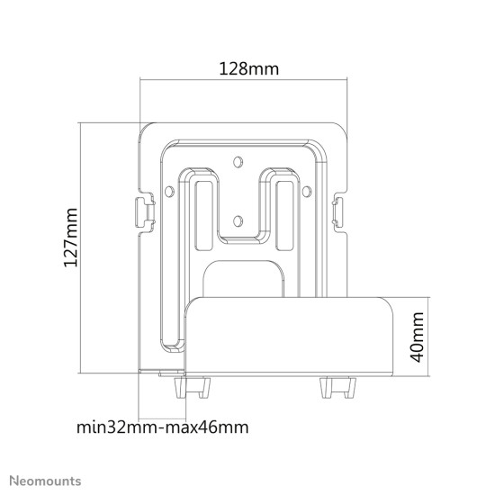 MULTIMEDIA SHELF/AWL-440BL NEOMOUNTS MULTIMEDIA SHELF/AWL-440BL NEOMOUNTS