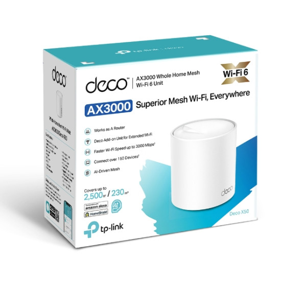 TP-Link AX3000 Whole Home Mesh WiFi 6 Unit TP-Link AX3000 Whole Home Mesh WiFi 6 Unit
