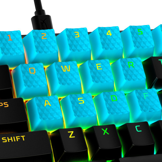 HyperX Rubber Keycaps - Gaming Accessory Kit - Blue (US Layout) HyperX Rubber Keycaps - Gaming Accessory Kit - Blue (US Layout)