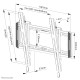 Neomounts WL35-550BL14 TV mount wall 32-75" - tiltable - easy install