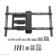 Neomounts WL40-550BL16 TV mount wall 40-65" - full motion - easy install Neomounts WL40-550BL16 TV mount wall 40-65" - full motion - easy install
