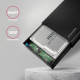 Axagon EE35-GTR USB-C 5Gbps - SATA 6G, 3.5 RIBBED box BLACK - USB Typ C HDD enclosure 3.5" Axagon EE35-GTR USB-C 5Gbps - SATA 6G, 3.5 RIBBED box BLACK - USB Typ C HDD enclosure 3.5"