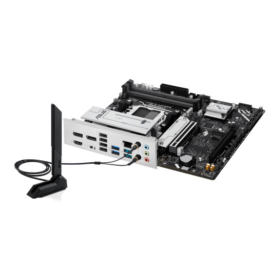 Mainboard|ASUS|AMD B850|SAM5|Micro-ATX|Memory DDR5|Memory slots 4|1xPCI-Express 4.0 16x|1xPCI-Express 5.0 16x|3xM.2|1xHDMI|2xDisplayPort|4xUSB 2.0|4xUSB 3.2|1xRJ45|3xAudio port|PRIMEB850M-AWIFI Mainboard|ASUS|AMD B850|SAM5|Micro-ATX|Memory DDR5|Memory slots 4|1xPCI-Express 4.0 16x|1xPCI-Express 5.0 16x|3xM.2|1xHDMI|2xDisplayPort|4xUSB 2.0|4xUSB 3.2|1xRJ45|3xAudio port|PRIMEB850M-AWIFI