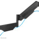 Neomounts WL70-550BL14 Monitor/TV mount wall 32-55" - gas spring - full motion