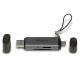 USB 3.2 Type C and A SD / Micro SD Card Reader USB 3.2 Type C and A SD / Micro SD Card Reader